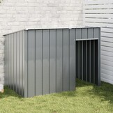 vidaXL Hondenhok met dak 153x91x110 cm Staal Antraciet - 60% Korting!
