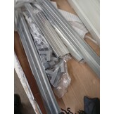 vidaXL Hondenhok met dak 153x91x110 cm Staal Antraciet - 60% Korting!