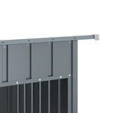 vidaXL Hondenhok met dak 153x91x110 cm Staal Antraciet - 60% Korting!