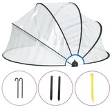 vidaXL Zwembadoverkapping rond 315x158 cm PVC - 35% Korting