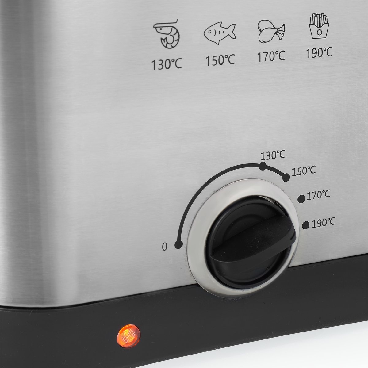 Princess Mini Friteuse 1.5L - 1000W - Geborsteld RVS - Nu met 16% korting!