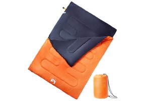 vidaXL 2-persoons Slaapzak Dubbel met Kussens - 3-4 Seizoenen | 35% Korting!