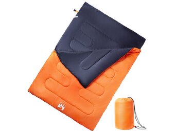 vidaXL 2-persoons Slaapzak Dubbel met Kussens - 3-4 Seizoenen | 35% Korting!