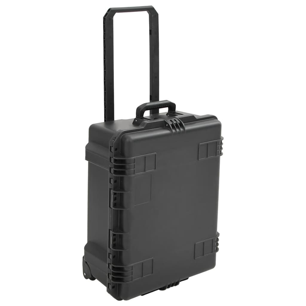 vidaXL Flightcase Draagbaar 62,5x50x28,5 cm PP Zwart | 35% Korting