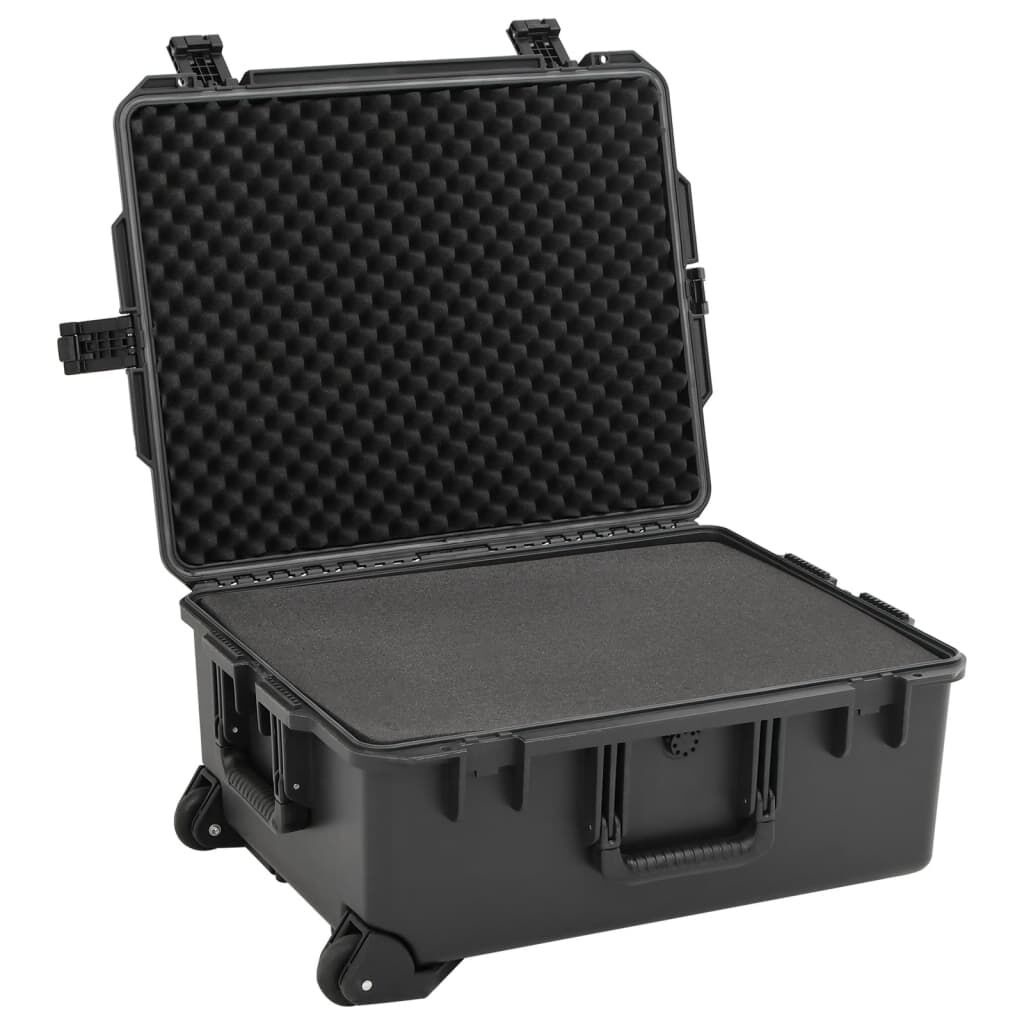 vidaXL Flightcase Draagbaar 62,5x50x28,5 cm PP Zwart | 35% Korting