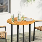 vidaXL Tafelblad Massief Acaciahout Ø 80 cm - 35% Korting