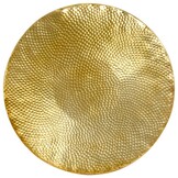 vidaXL Salontafel 70x30 cm: Gehamerd Aluminium, Messingkleurig (35% Korting!)