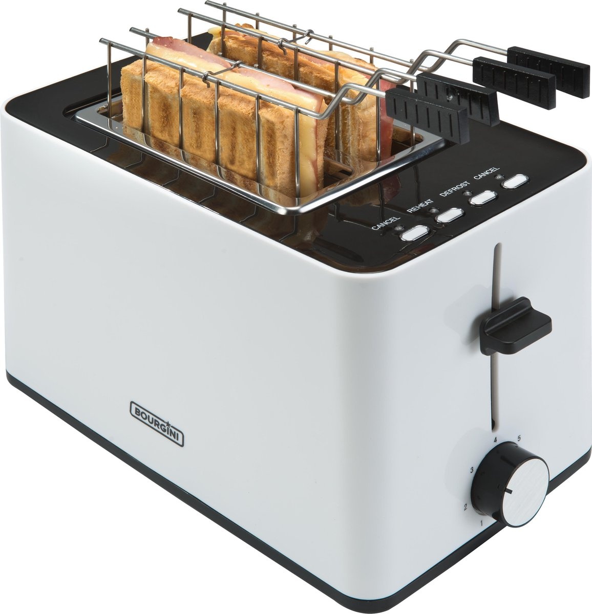 Bourgini Tosti Toaster & Broodrooster Wit - 53% Korting!