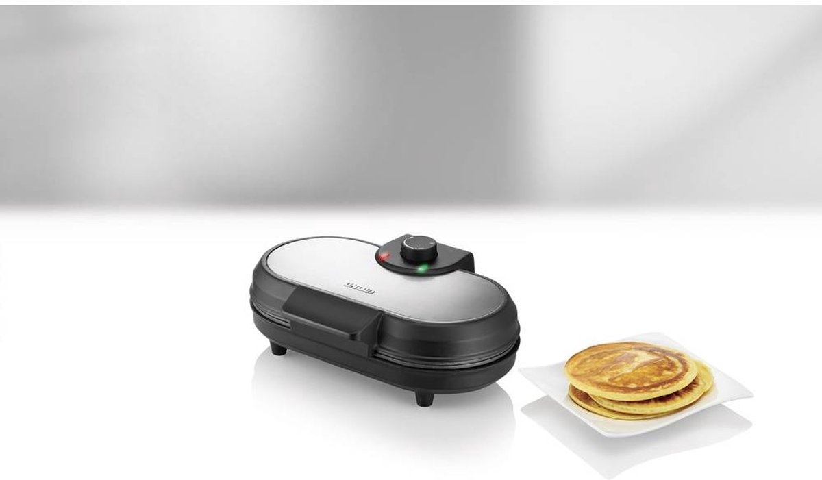 Unold Dubbele Pancakemaker Zwart/RVS - 44% Korting!