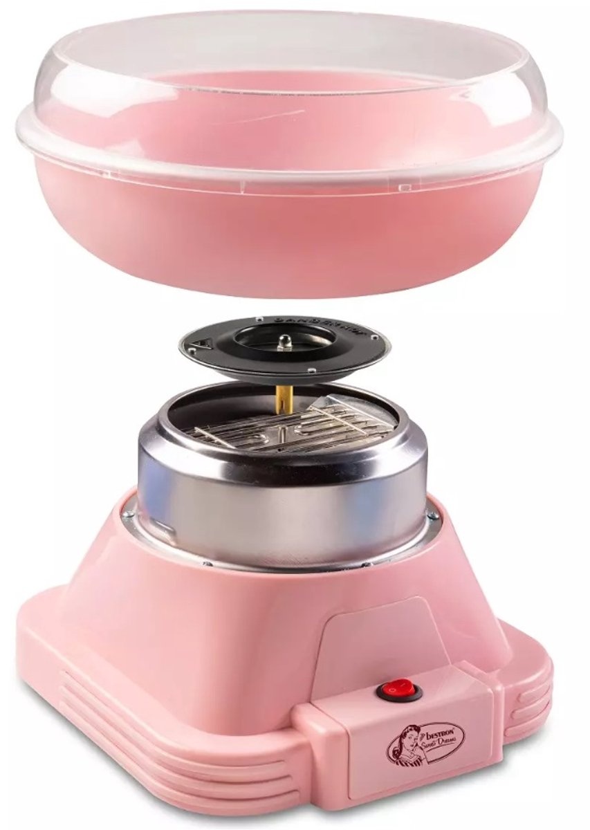 Bestron Suikerspinmachine Roze - 39% Korting - ACCM400P