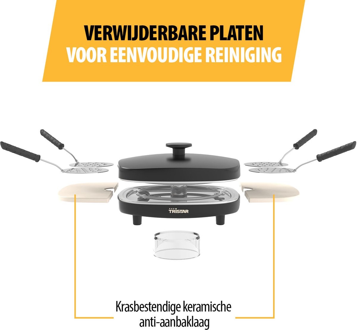 Tristar Pizza Gourmetset PZ-9174 | 4 Mini Pizza's | 38% Korting