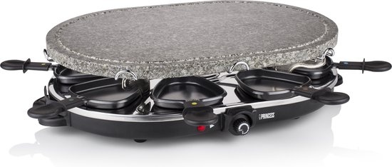 Princess Gourmetstel 162720 - Steengrill & Raclette (8 pers.) - 35% Korting!