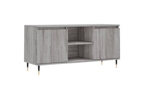 vidaXL TV-meubel 104x35x50cm Grijs Sonoma Eiken - 35% Korting!