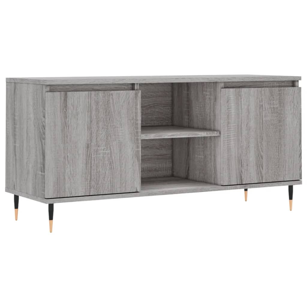 vidaXL TV-meubel 104x35x50cm Grijs Sonoma Eiken - 35% Korting!