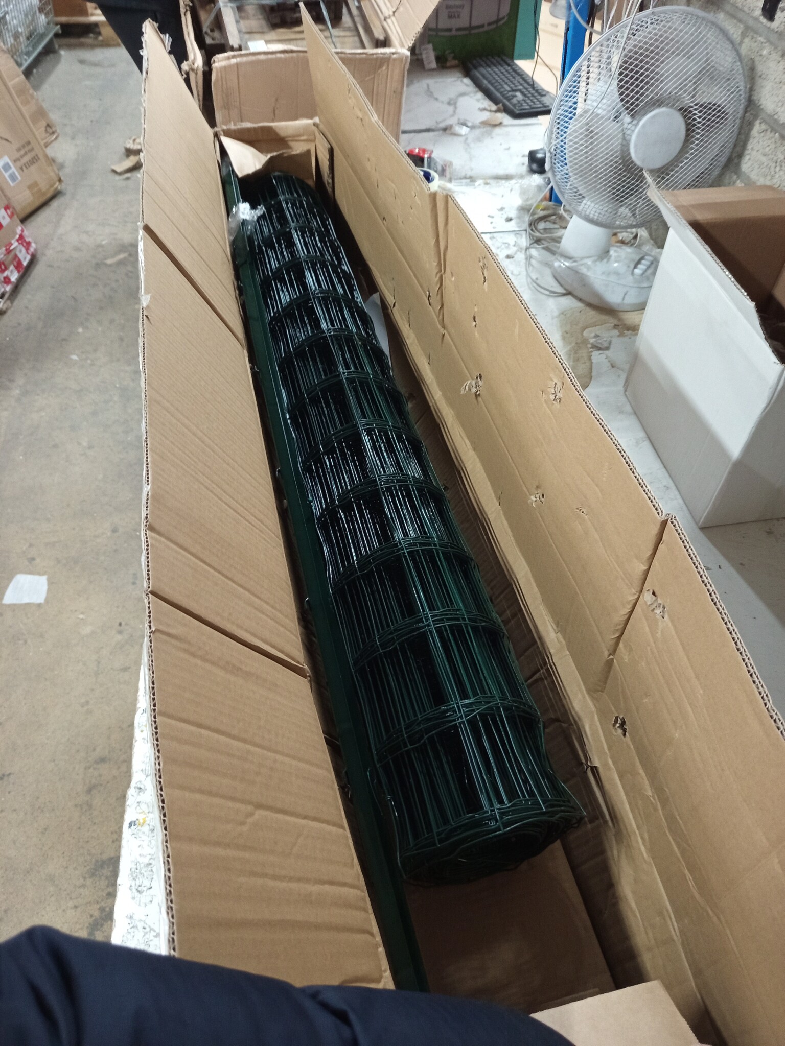 VidaXL Euro hek 20x1,2 m Staal Groen | Nu 60% Korting!