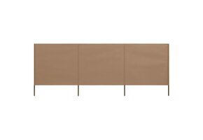 vidaXL Windscherm 3-panelen (400x160cm) Taupe - 55% Korting!
