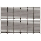 vidaXL Kamerscherm 6 panelen, Poly Rattan Bruin - 64% Korting!