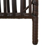 vidaXL Kamerscherm 6 panelen, Poly Rattan Bruin - 64% Korting!