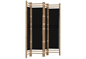 vidaXL Kamerscherm Bamboe & Canvas - 4 Panel, 160cm - 47% Korting!