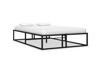 vidaXL Bedframe Metaal Zwart 120x200cm - 42% Korting!