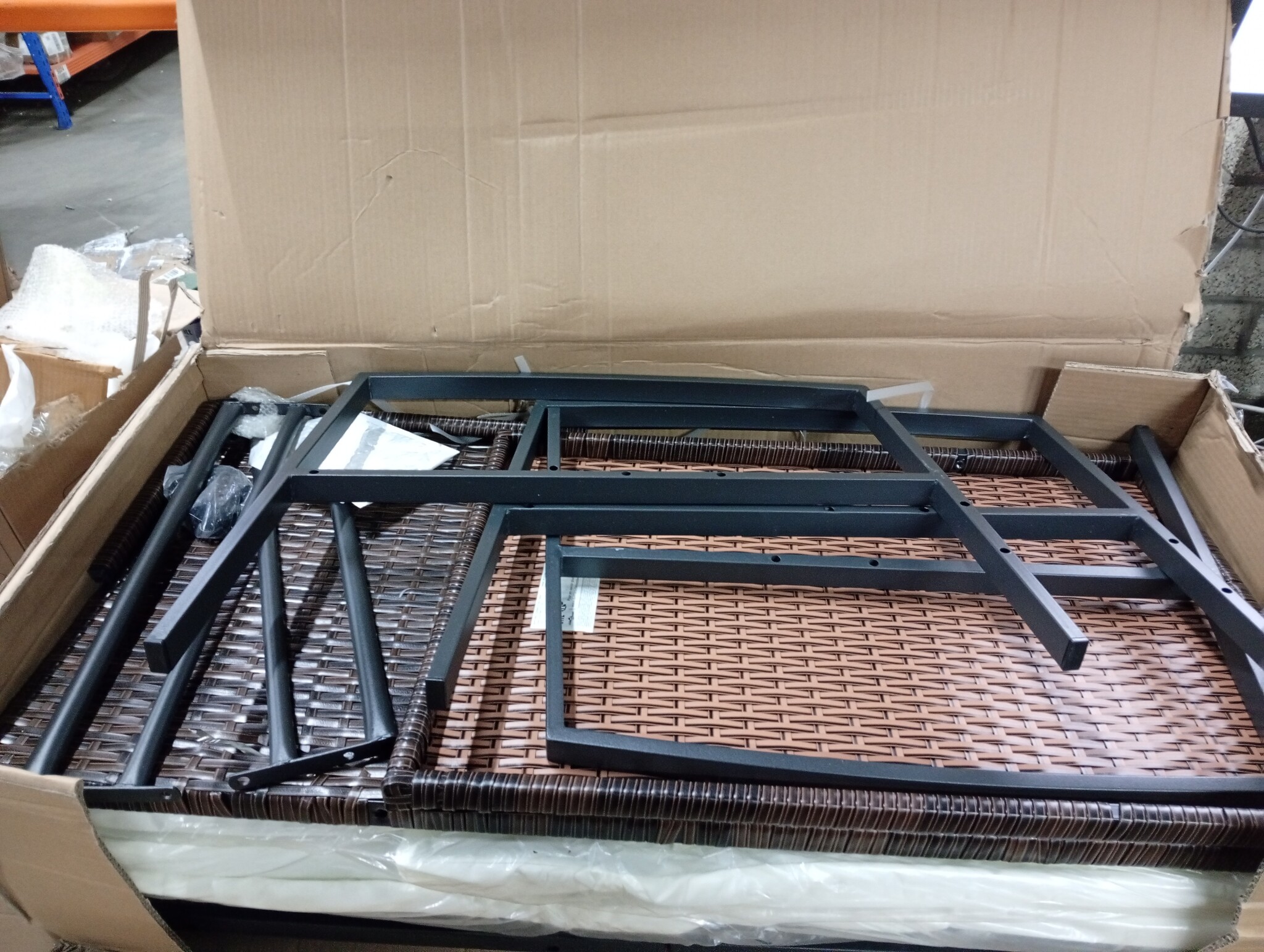 vidaXL Ligbedden 2 st. poly rattan bruin - 60% Korting!