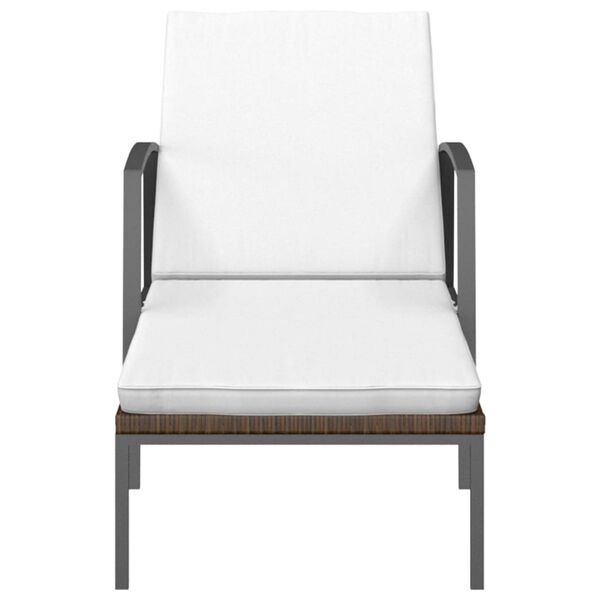 vidaXL Ligbedden 2 st. poly rattan bruin - 60% Korting!