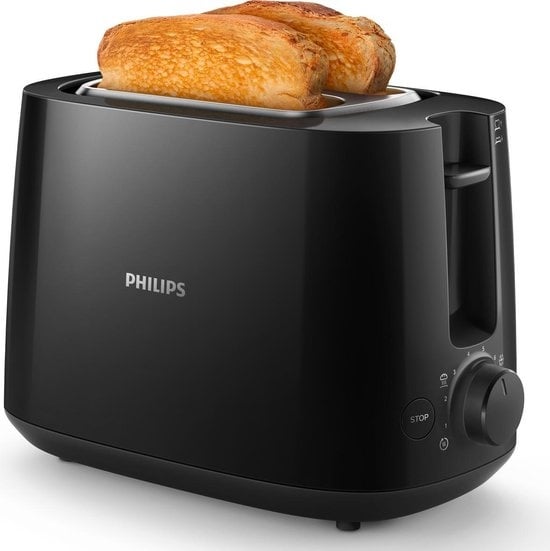 Philips Daily HD2581/90 Broodrooster Zwart - 35% Korting
