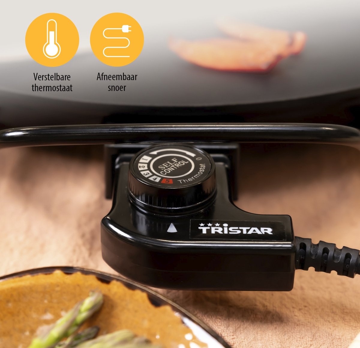 Tristar Bakplaat - BP-2787 - 2000W - Gourmet - Nu 35% Korting!