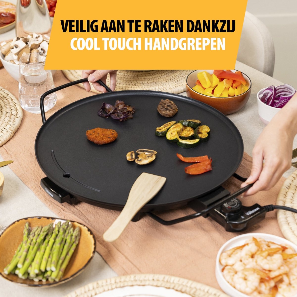 Tristar Bakplaat - BP-2787 - 2000W - Gourmet - Nu 35% Korting!