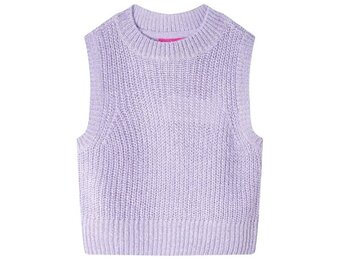 Gebreide Kinderspencer Lichtlila (Maat 128) - 65% Korting!