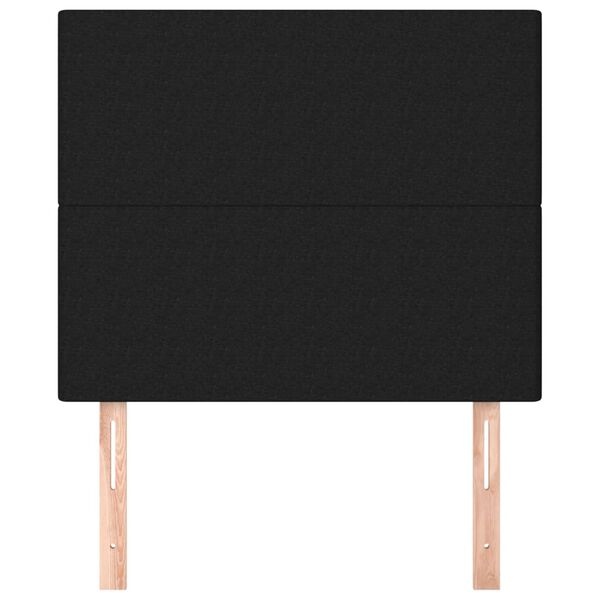 vidaXL Hoofdborden 2 stuks 80x5x78/88 cm Zwart - 56% Korting