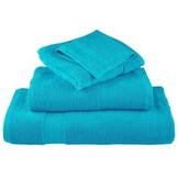 vidaXL SOLUND Washandjes - Turquoise (4 stuks, 30x30cm) - 59% Korting!