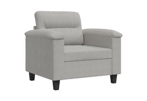 vidaXL Driezitsbank 180 cm | 57% Korting | Microvezel Donkergrijs