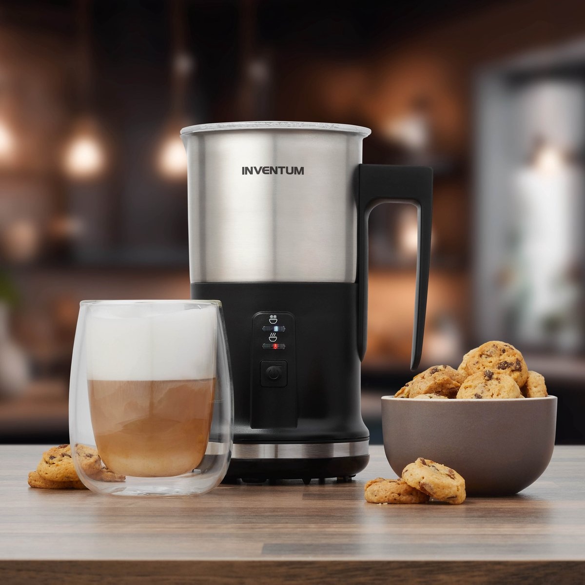 Inventum MK350 Melkopschuimer - 53% Korting - Zwart/RVS