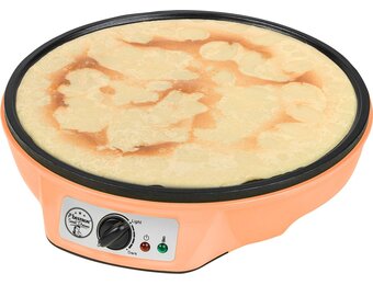 Bestron Pannenkoekenmaker - Ø 30cm - 1000W - Oranje - 53% Korting!