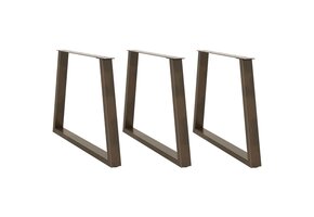 vidaXL Eettafelpoten 3 st V-vormig 100cm Staal Naturel - 35% Korting