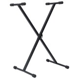 vidaXL Keyboardstandaard & Kruk - Zwart (60% Korting)