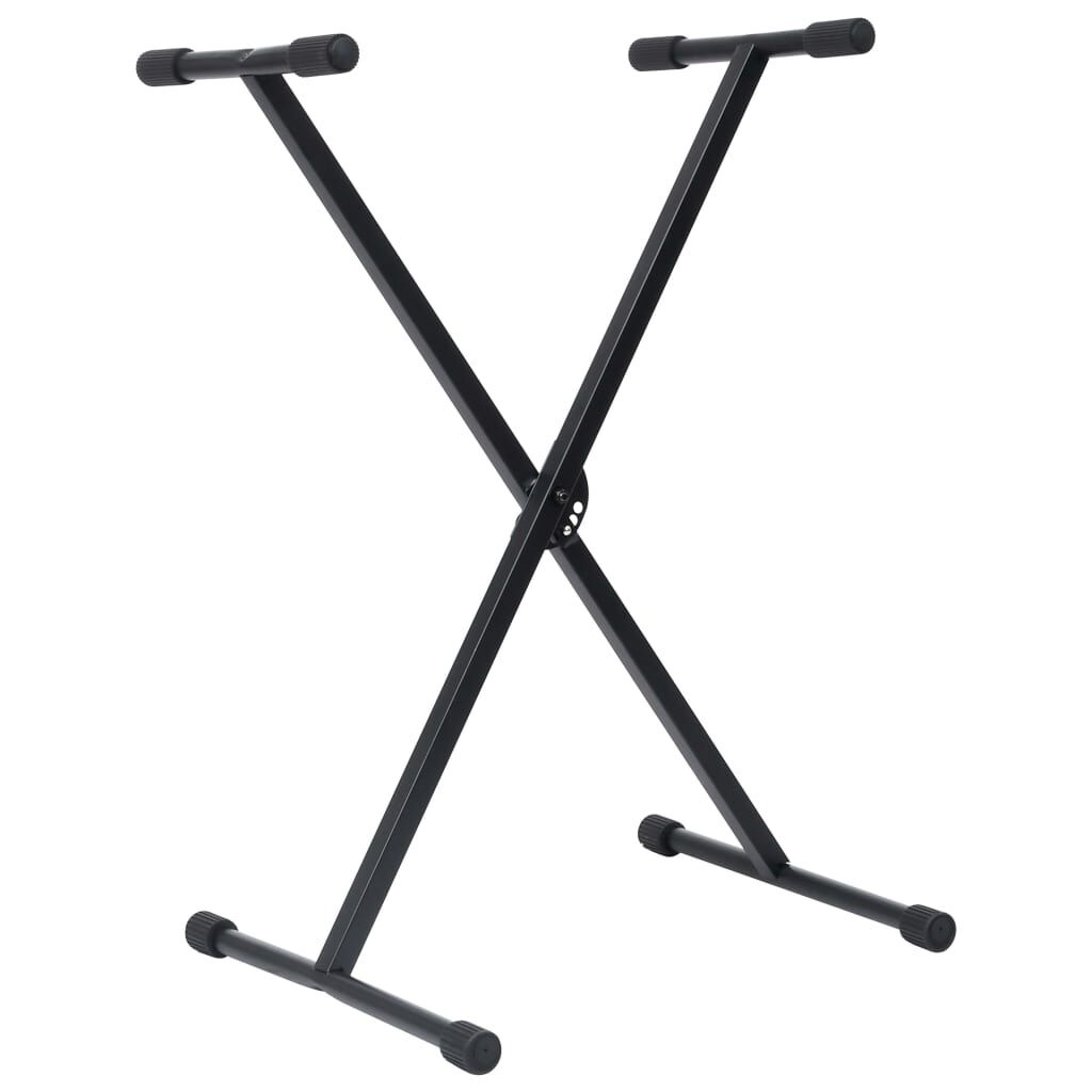 vidaXL Keyboardstandaard & Kruk - Zwart (60% Korting)