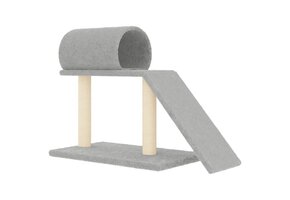 vidaXL Kattenmeubel met Tunnel & Ladder - 55,5 cm Lichtgrijs - Nu met 35% Korting!