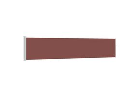 vidaXL Uittrekbaar Tuinscherm 100x500cm Bruin - 35% Korting!