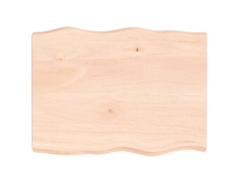 vidaXL Tafelblad Massief Eikenhout 80x60cm - 42% Korting!