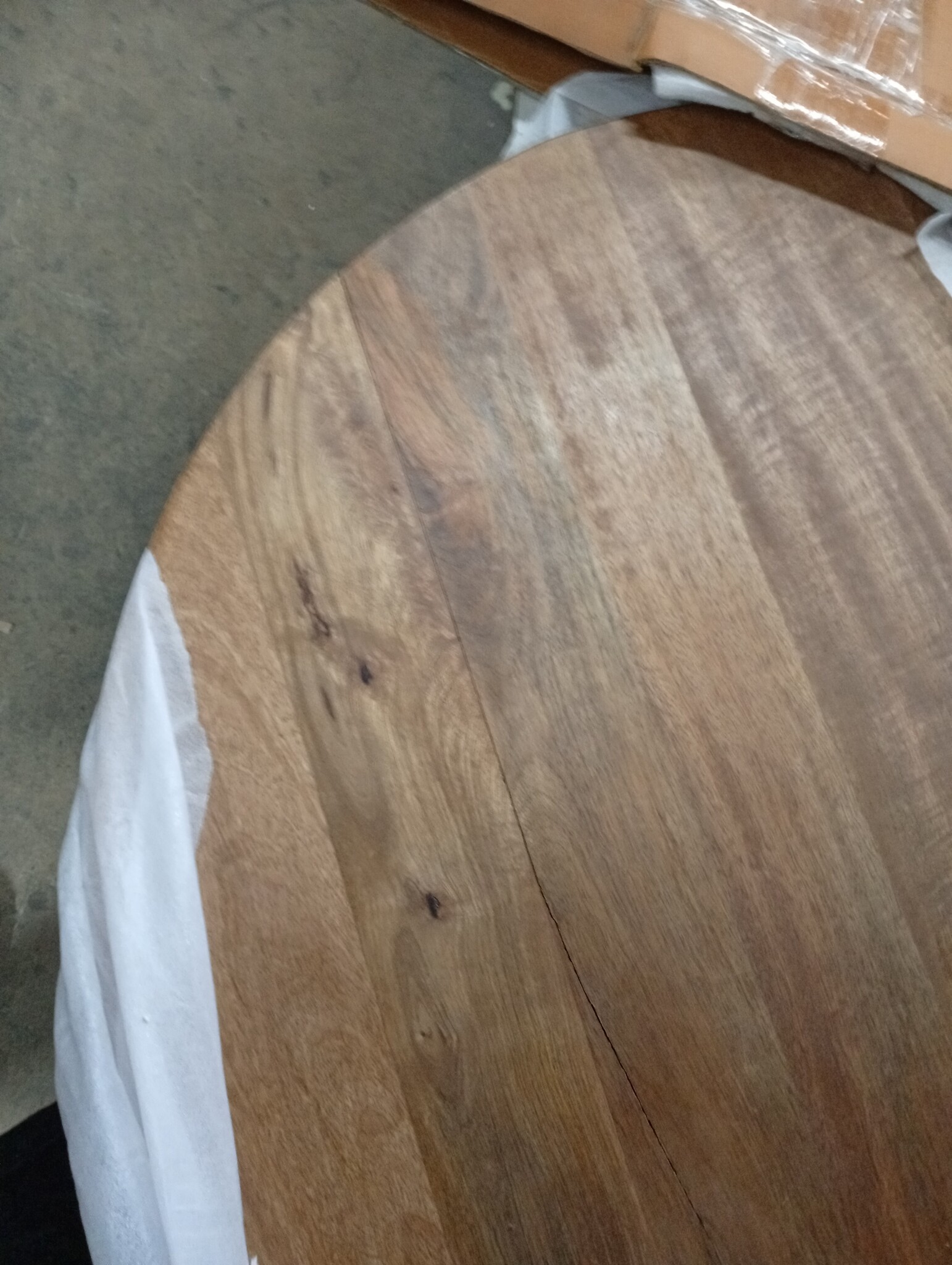 vidaXL Rond Tafelblad Mangohout Ø 80x2,5 cm - 60% Korting