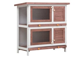 vidaXL Konijnenhok Buiten - Hout Bruin | -35%
