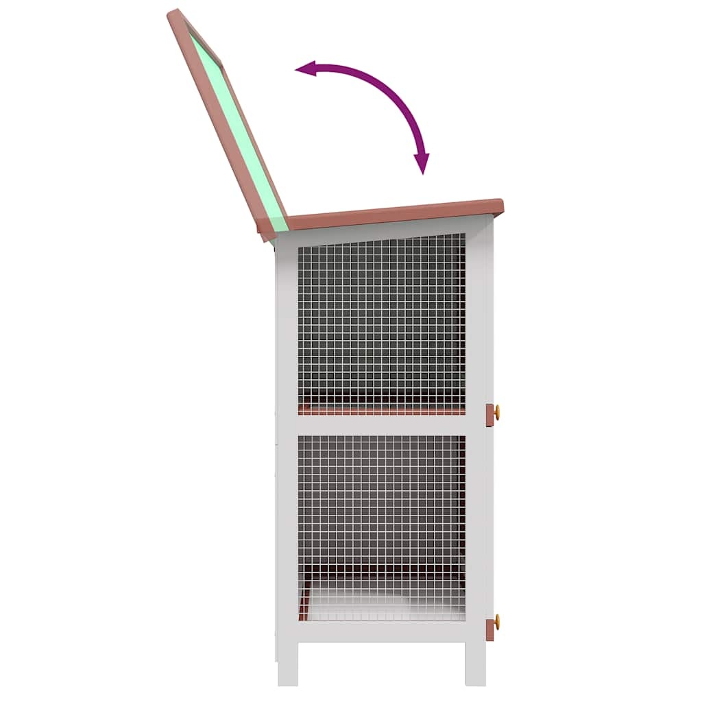 vidaXL Konijnenhok Buiten - Hout Bruin | -35%