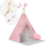 Nukido Tipi Tent Kinderen Roze + Gratis Stabilisator (35% Korting)
