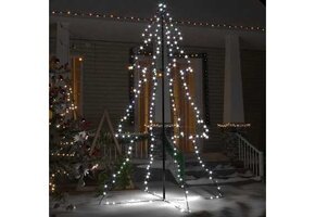 vidaXL Kegelkerstboom 240 LED's (Binnen/Buiten) - 47% Korting!