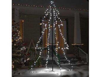 vidaXL Kegelkerstboom 240 LED's (Binnen/Buiten) - 47% Korting!