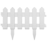 vidaXL Gazonranden PP Wit - 25 stuks (10m) - 35% Korting!