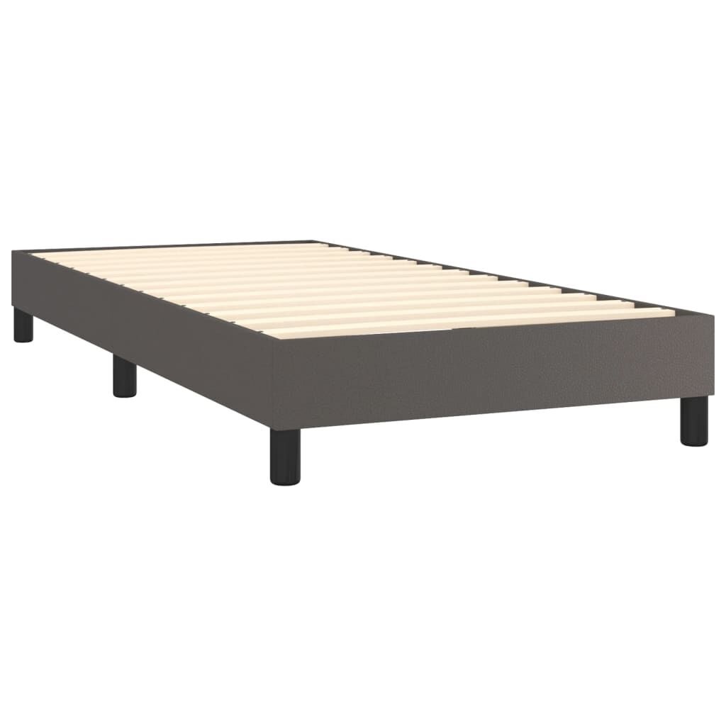 VidaXL Bedframe Kunstleer Grijs 100x200 cm - 47% Korting!