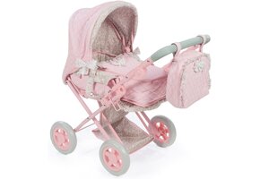 Diset La Nina Poppenwagen/Buggy - Violet/Roze Bloem | 35% Korting
